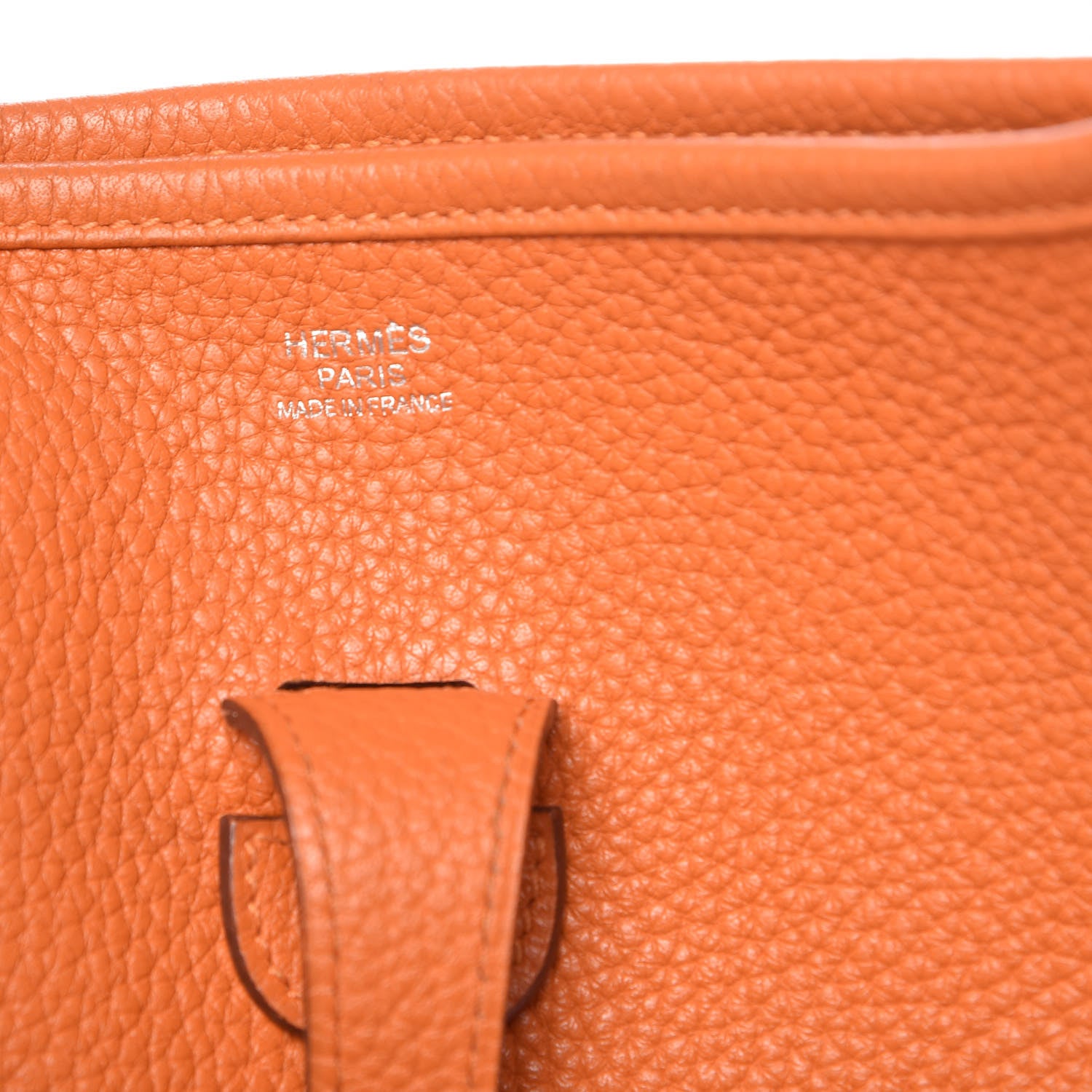 Hermes Taurillon Clemence Evelyne III PM Orange 6 of 15