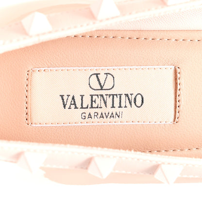 Valentino Garavani Patent Nappa Rockstud Ballerina Flats 40 Rose Quartz 8 of 10