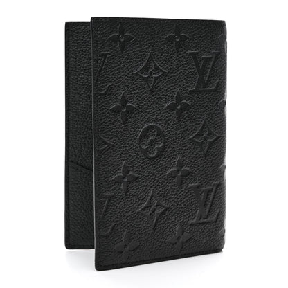 Louis Vuitton Empreinte Monogram Passport Cover Black 3 of 7