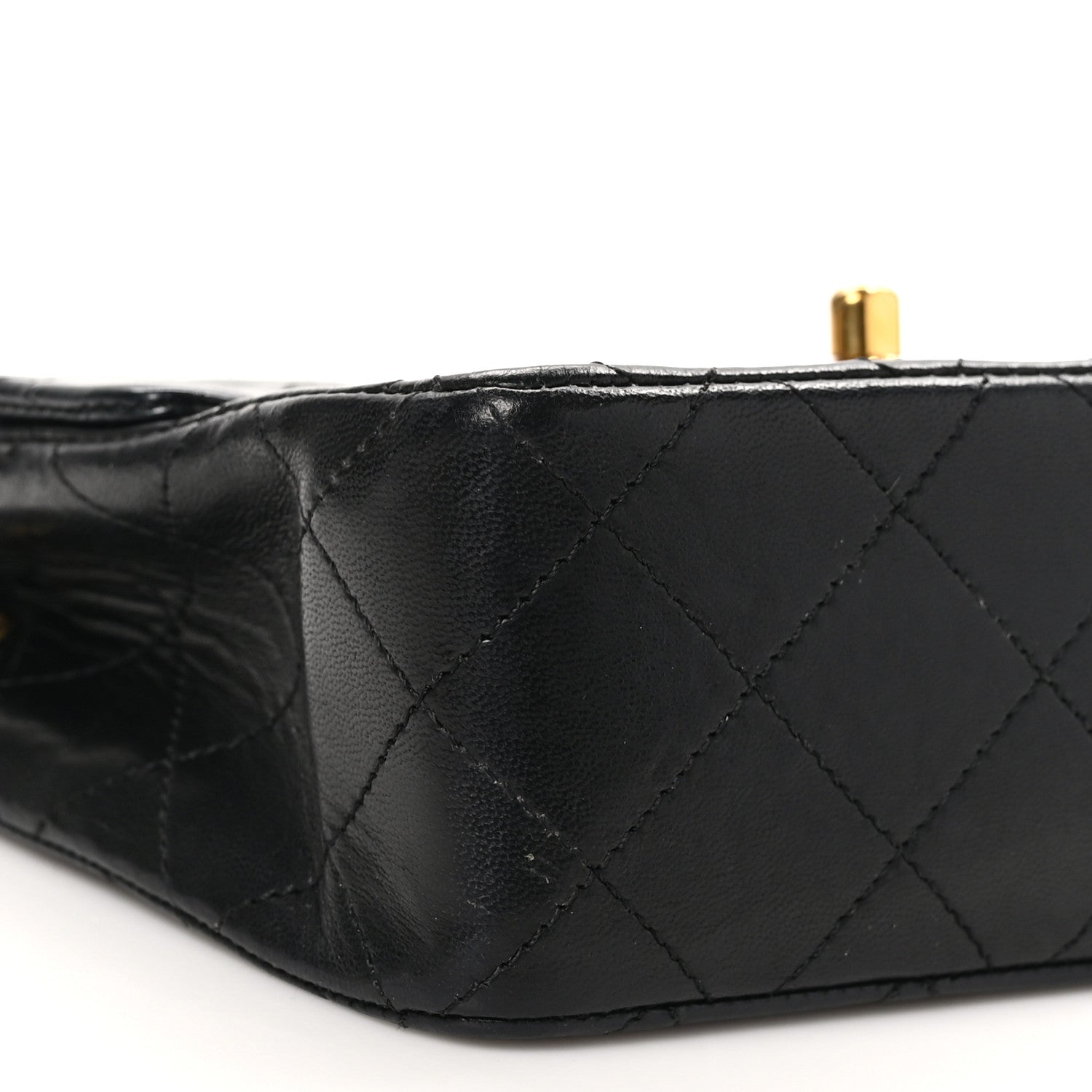 Chanel Lambskin Quilted Mini Square Flap Black 9 of 12