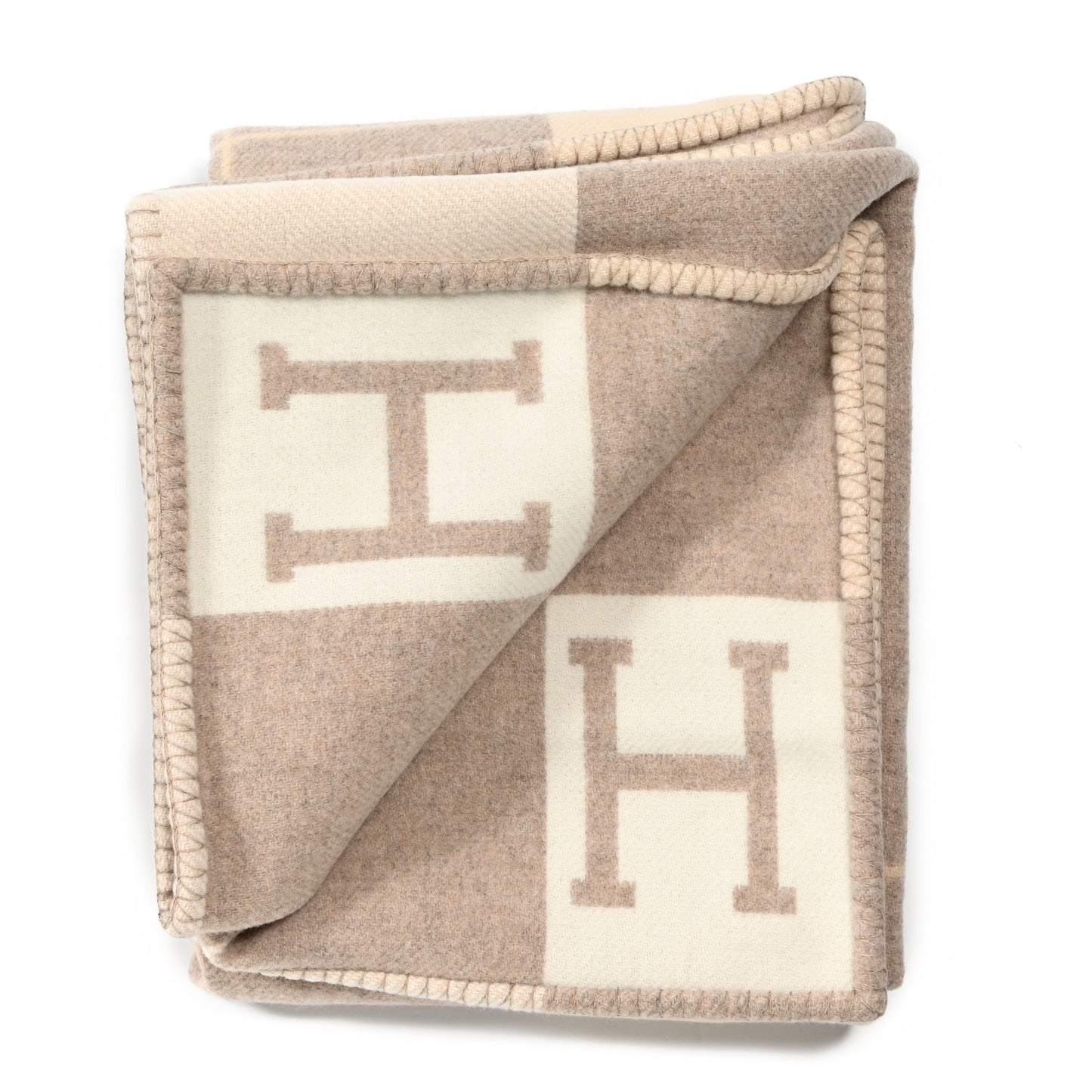 Wool Cashmere Avalon III Blanket Coco Camomille