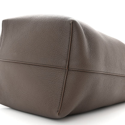 The Row Grained Calfskin Medium N/S Park Tote Dark Taupe 9 of 9