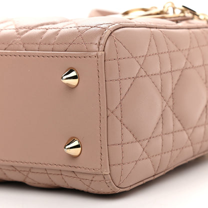 Christian Dior Lambskin Cannage Small Lady Dior Pink 9 of 13