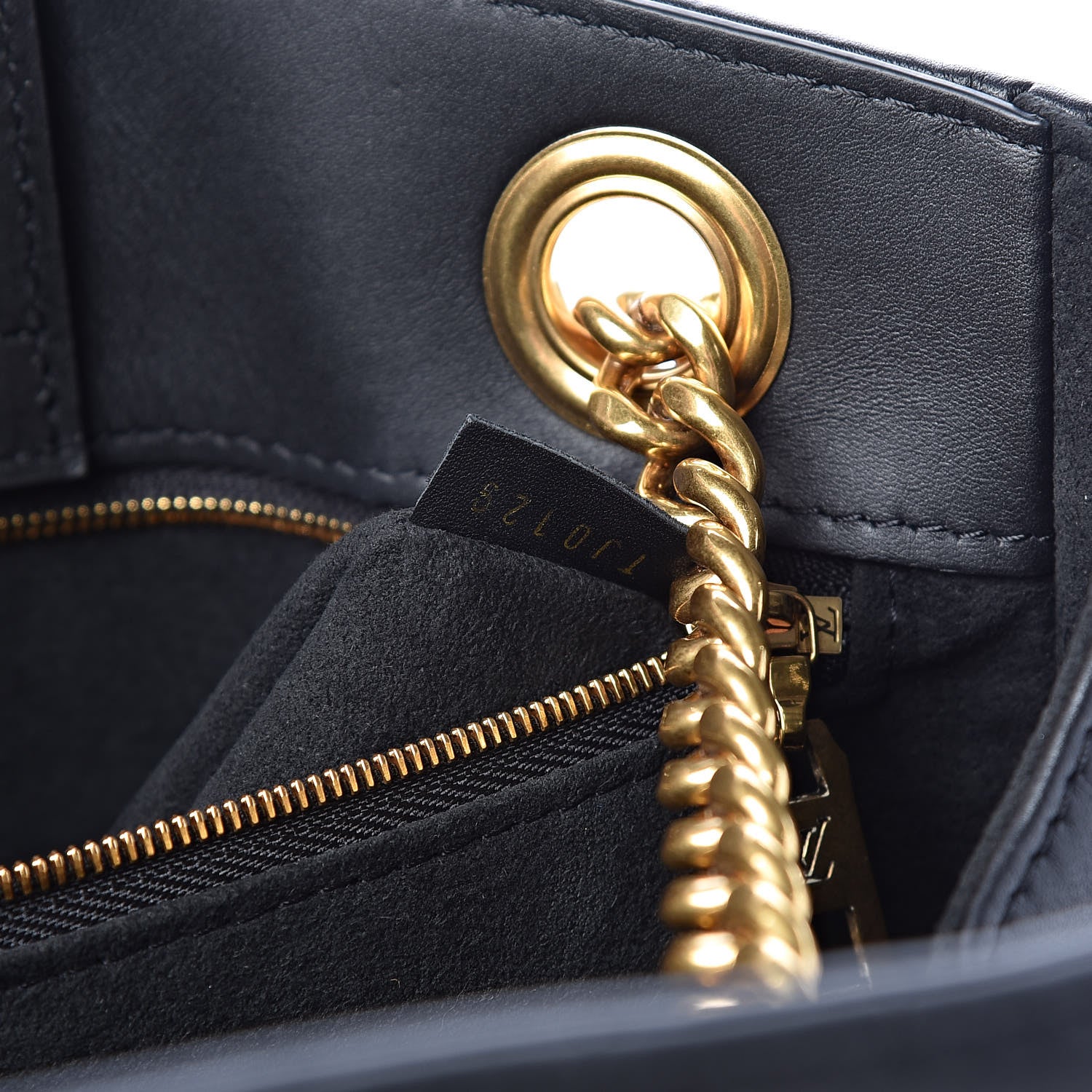 Louis Vuitton Calfskin New Wave Chain Tote Black 7 of 12
