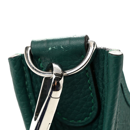 Hermes Taurillon Clemence EVELYNE III PM Malachite 10 of 12