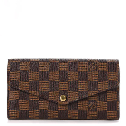 Louis Vuitton Damier Ebene Sarah Wallet NM 1 of 8