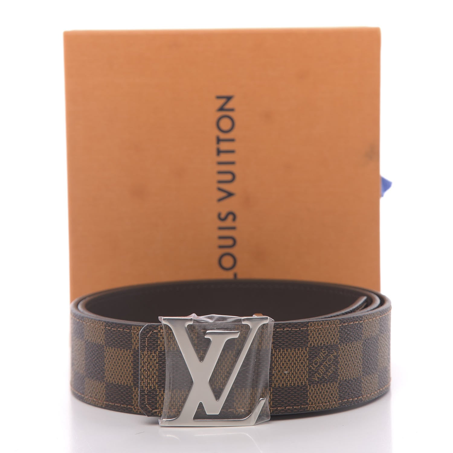 Louis Vuitton Damier Ebene 40mm LV Initiales Belt 90 36 6 of 6