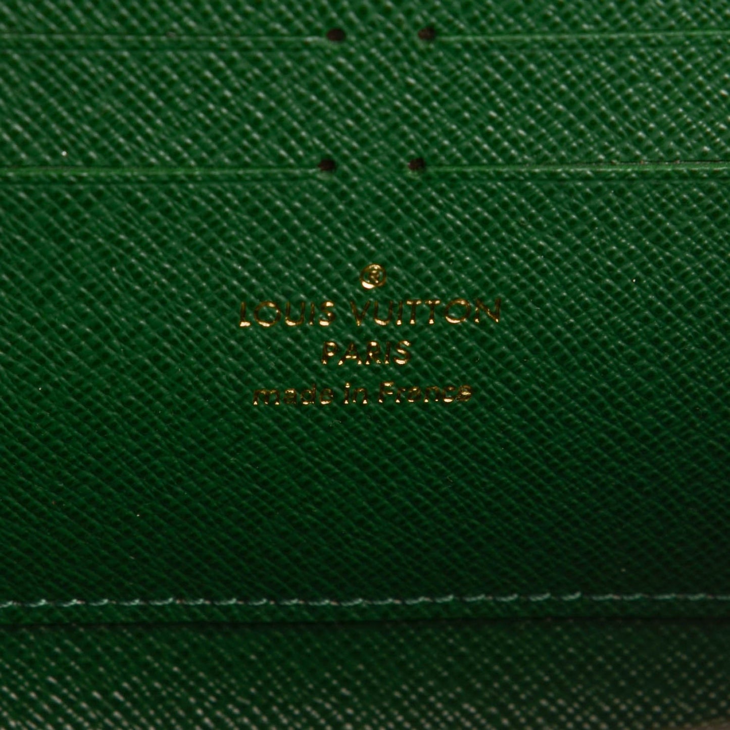 Monogram Palm Twist Chain Wallet Vert White