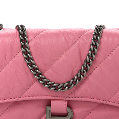 Balenciaga Crushed Calfskin Quilted XS Crush Chain Bag Sweet Pink 8 of 10