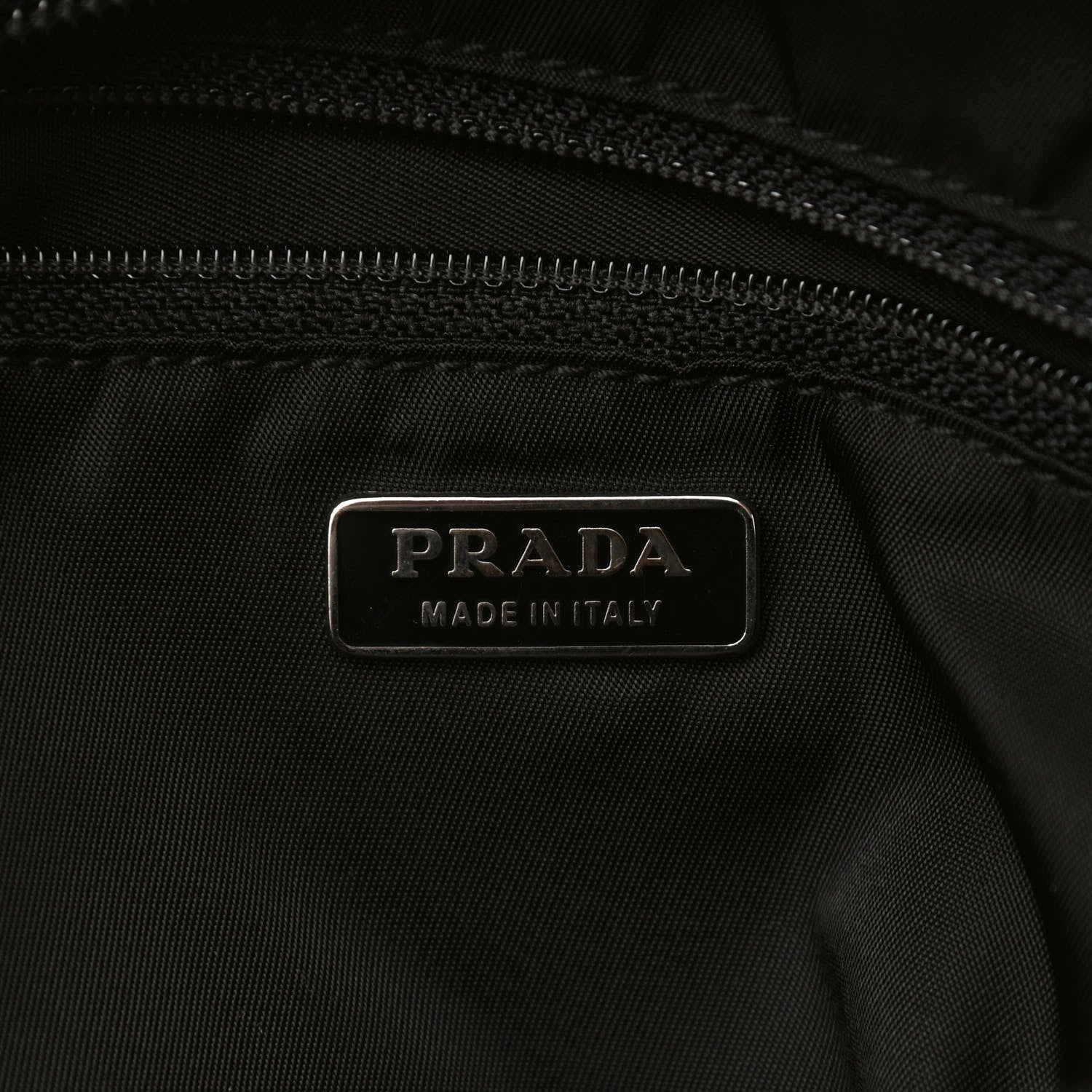 Prada Tessuto Nylon Raso Bear Small Handle Bag Black 6 of 10