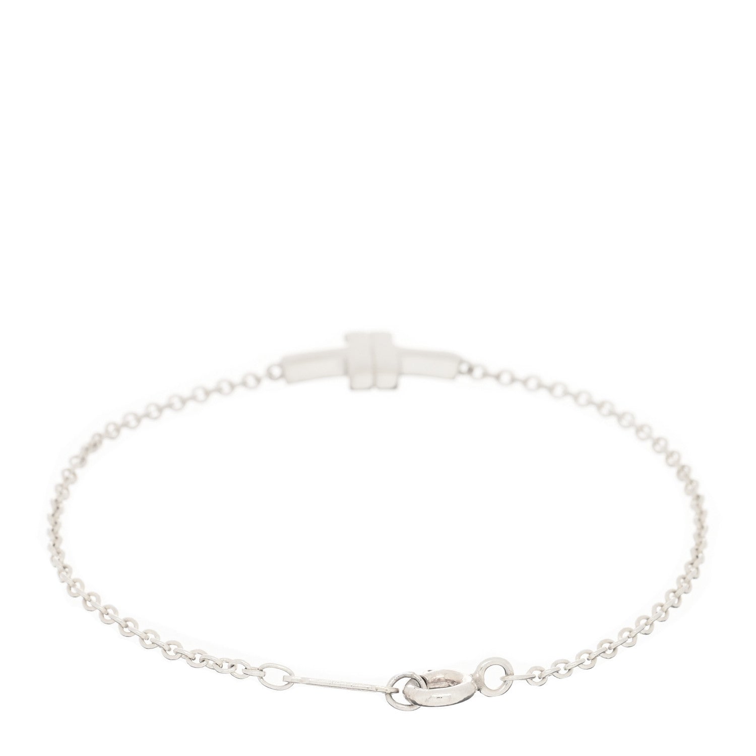 Tiffany Sterling Silver T Two Single Chain Bracelet 2 of 3