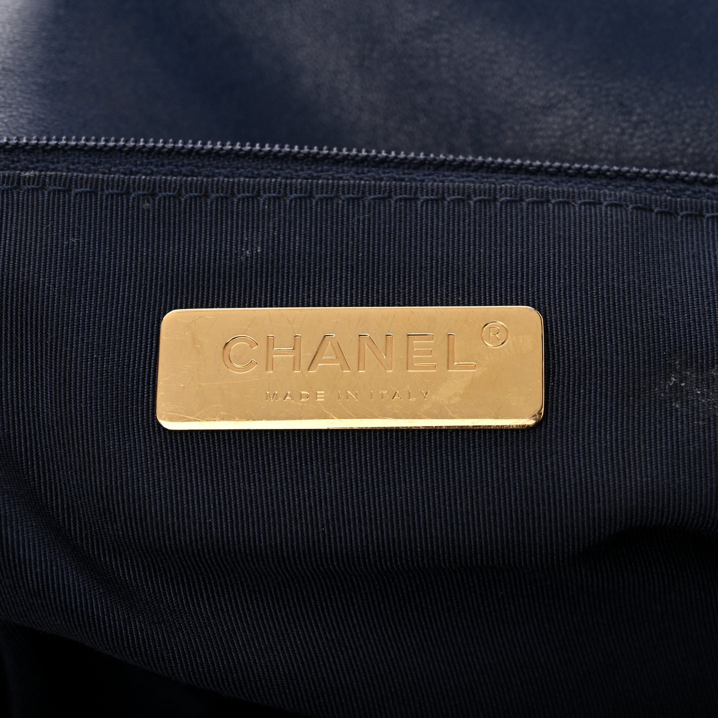 Goatskin Quilted Maxi Chanel 19 Flap Blue