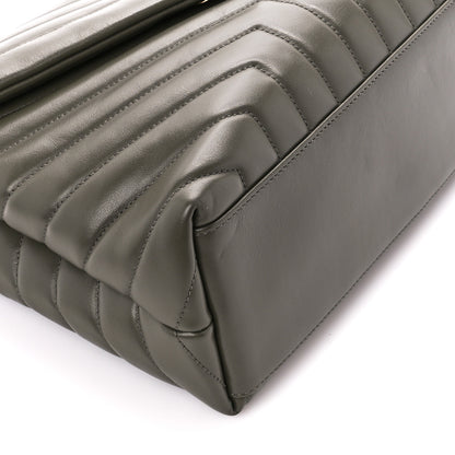 Saint Laurent Calfskin Y Quilted Monogram Medium Loulou Chain Satchel Military Olive 10 of 11