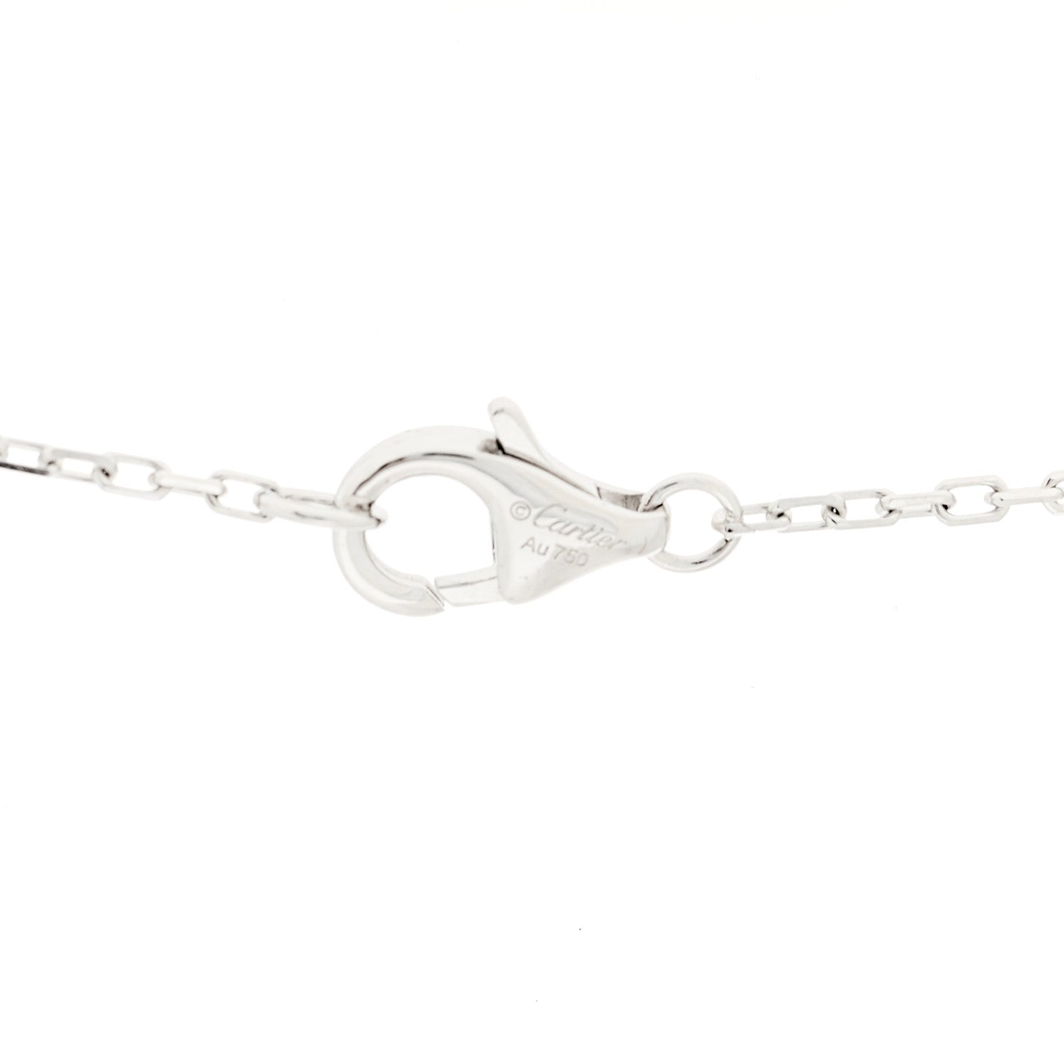 Cartier 18K White Gold Diamond Juste Un Clou Paved Pendant Necklace 5 of 6