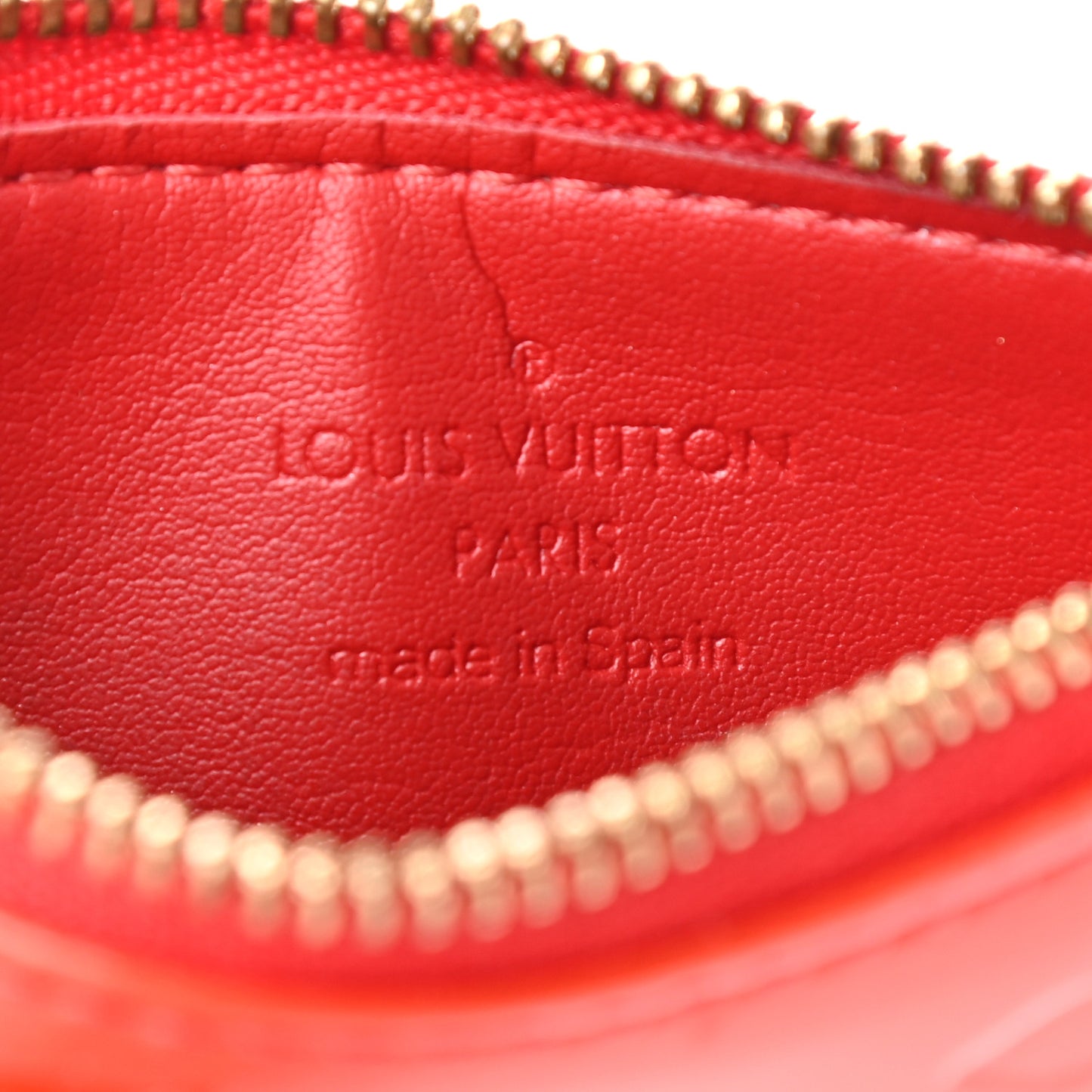 Vernis Key Pouch Rouge