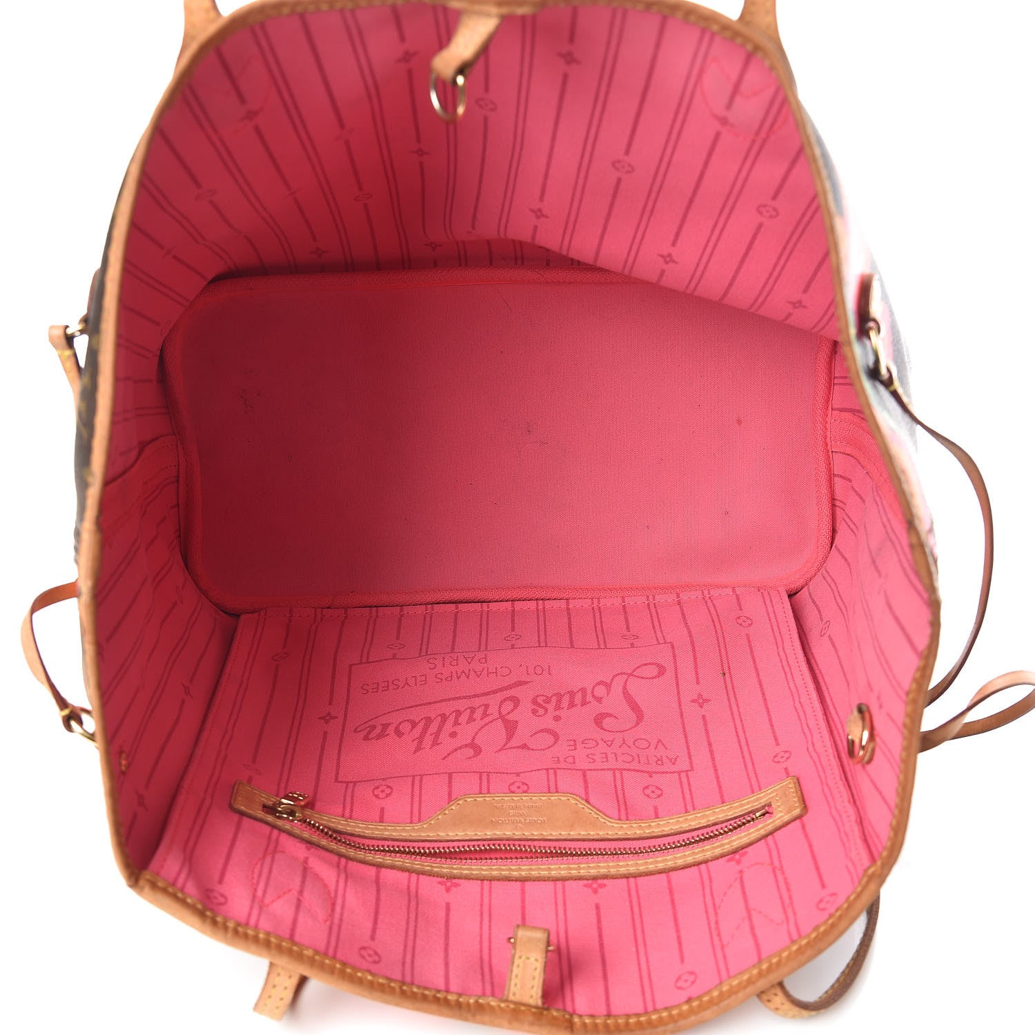 Louis Vuitton Monogram Roses Neverfull MM 7 of 12