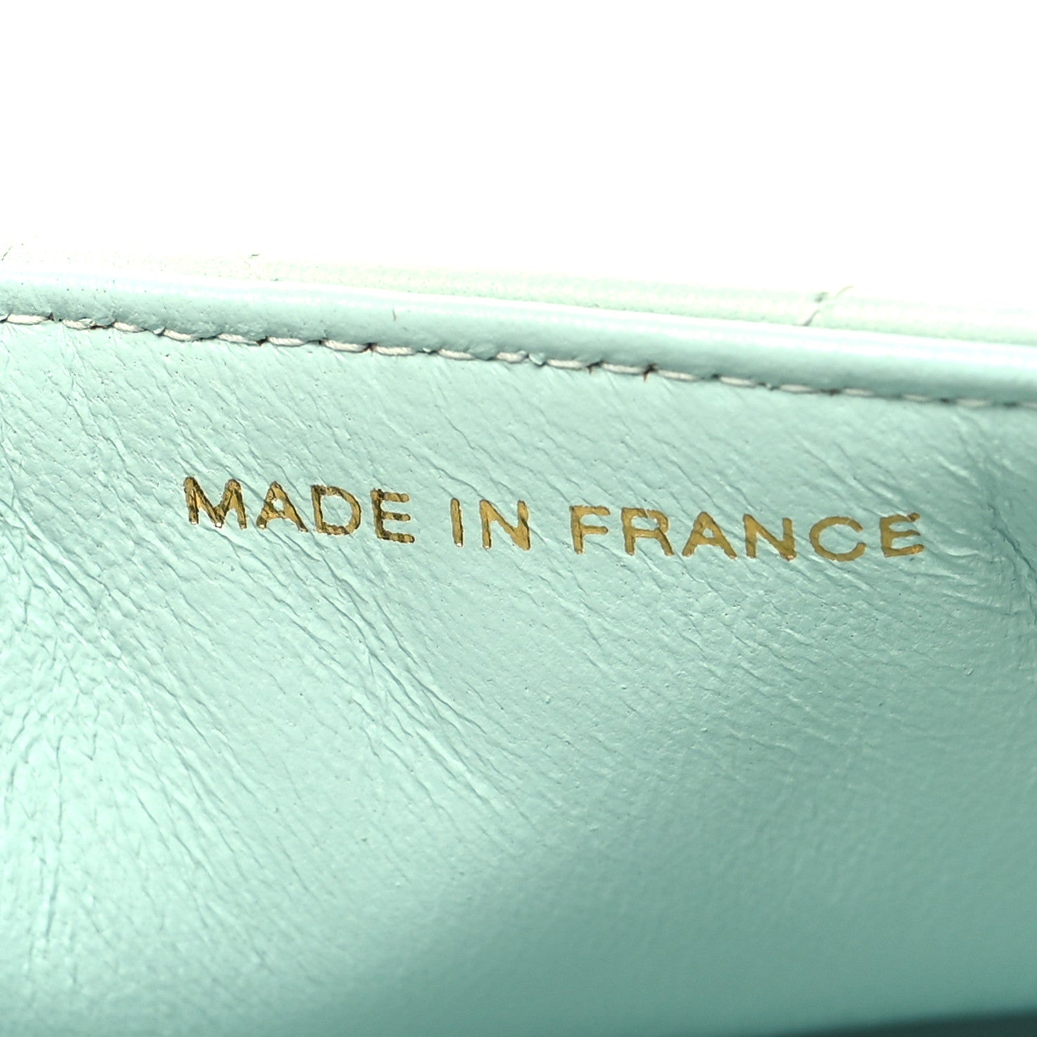 Chanel Lambskin Quilted Mini Square Flap Light Blue 7 of 13