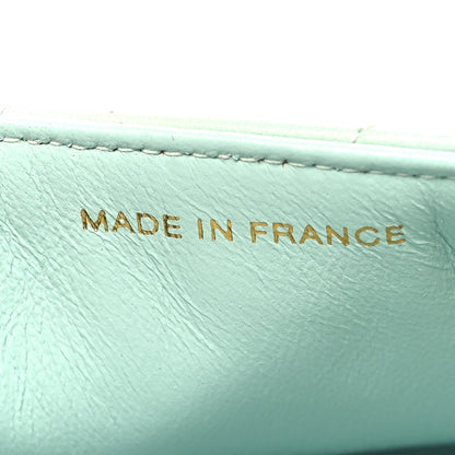 Chanel Lambskin Quilted Mini Square Flap Light Blue 7 of 13
