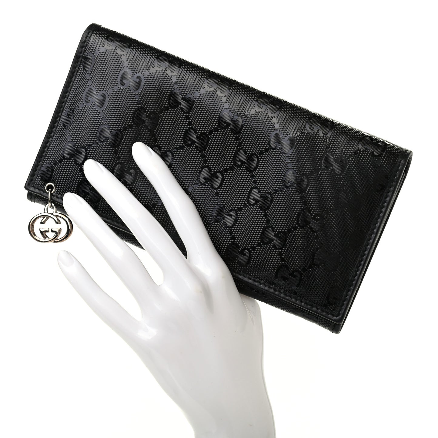 Imprime Monogram GG Pierce Continental Wallet Black