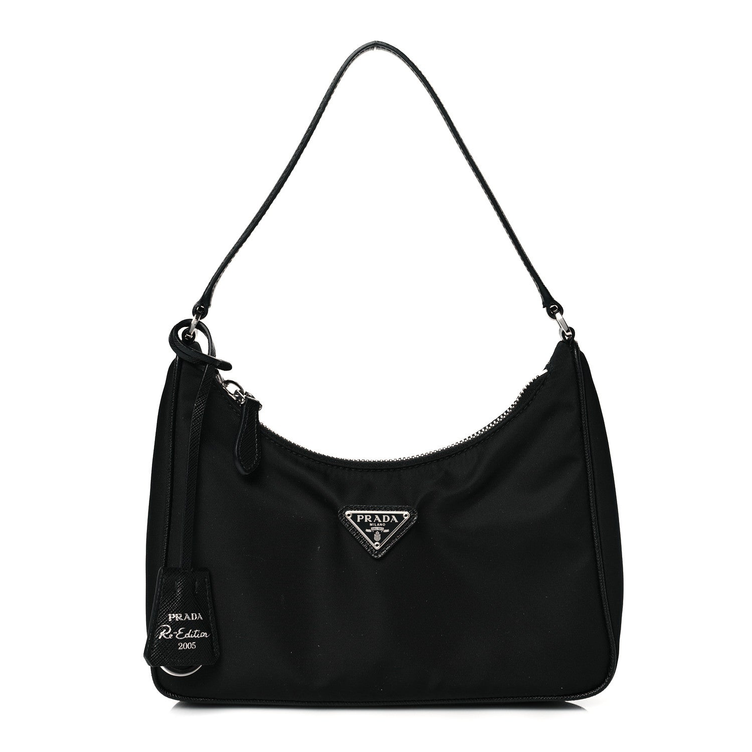 Prada Tessuto Nylon Saffiano Mini Re-Edition 2005 Bag Black 1 of 11