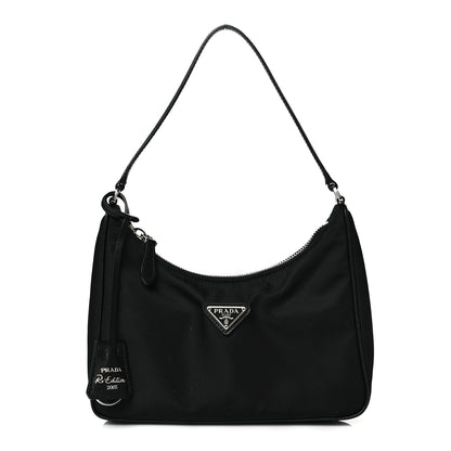 Prada Tessuto Nylon Saffiano Mini Re-Edition 2005 Bag Black 1 of 11