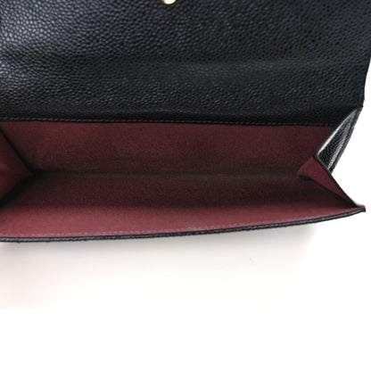 Chanel Caviar Quilted Long Flap Wallet Black 5 of 11