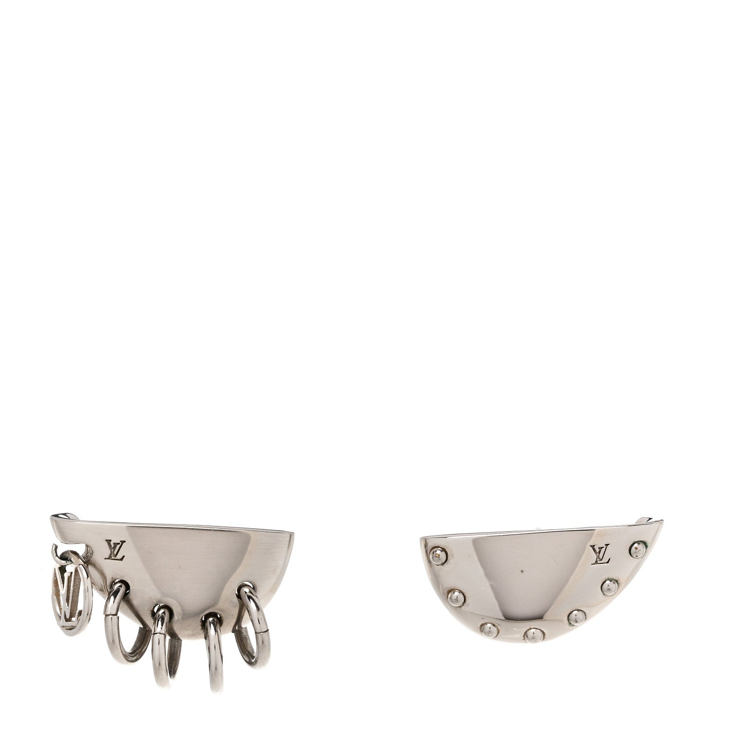 Louis Vuitton Brass Bionic Earrings Palladium 1 of 5