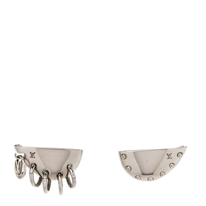 Louis Vuitton Brass Bionic Earrings Palladium 1 of 5