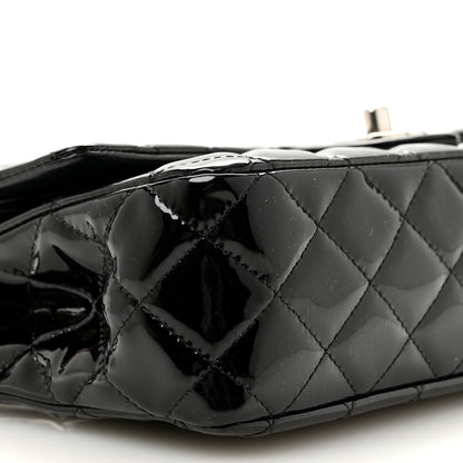 Chanel Patent Quilted Medium Double Flap Black 9 of 10