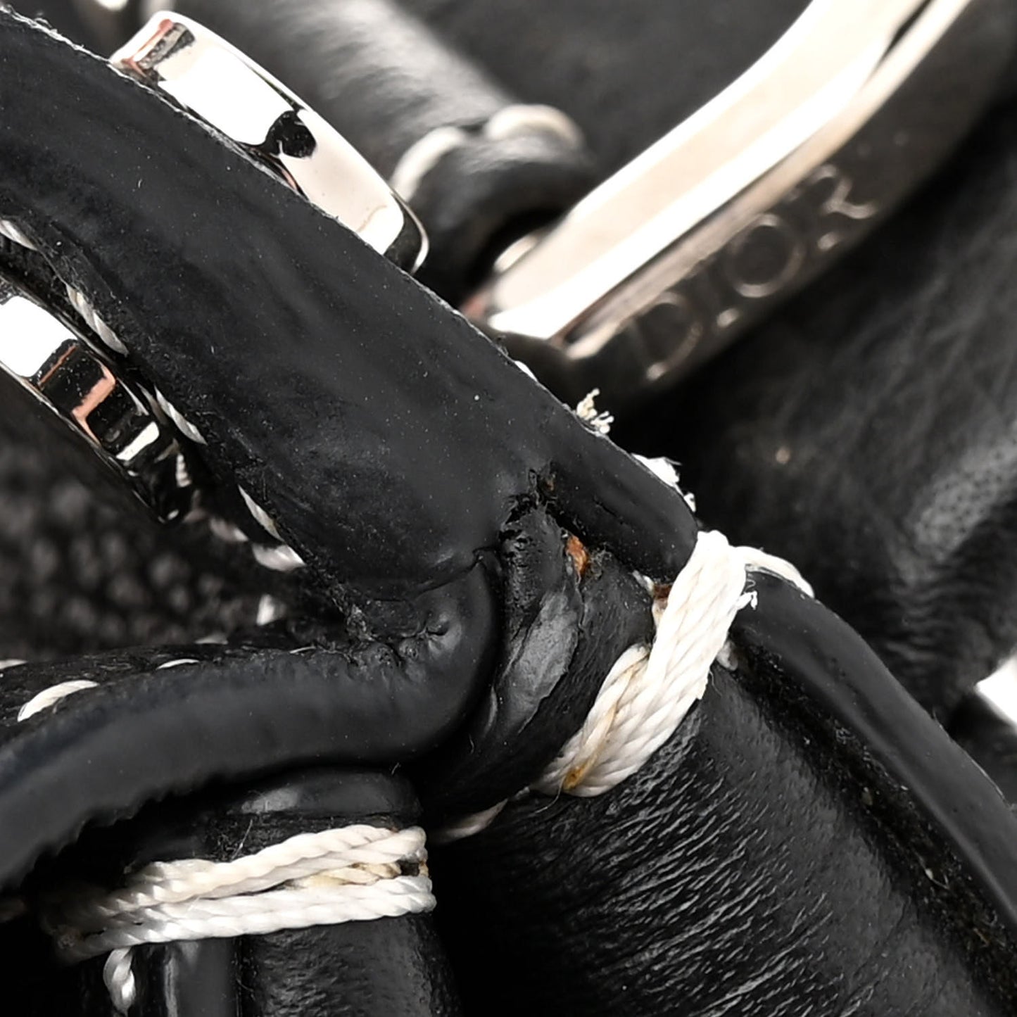 Grained Calfskin Mini Gallop Backpack Black