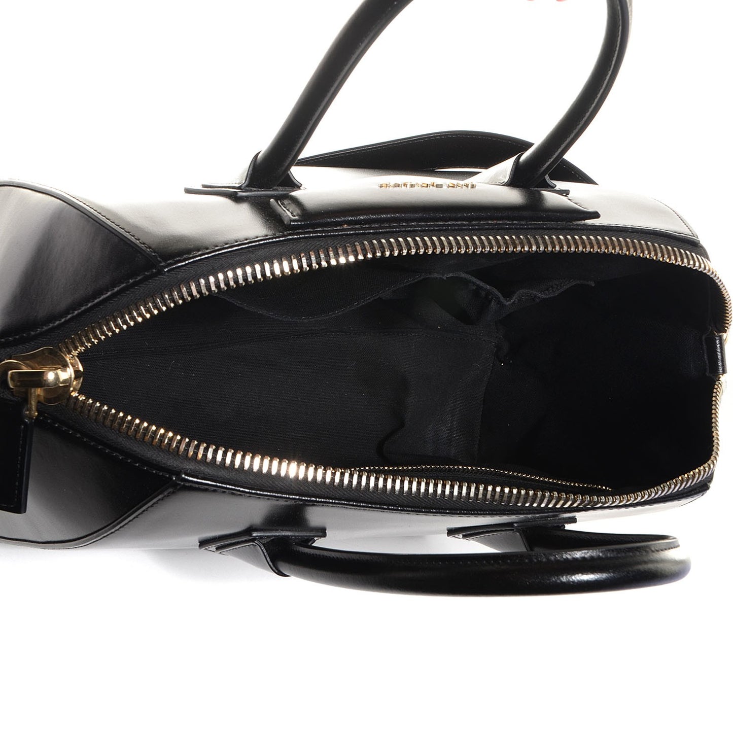 Shiny Lord Calfskin Medium Antigona Black