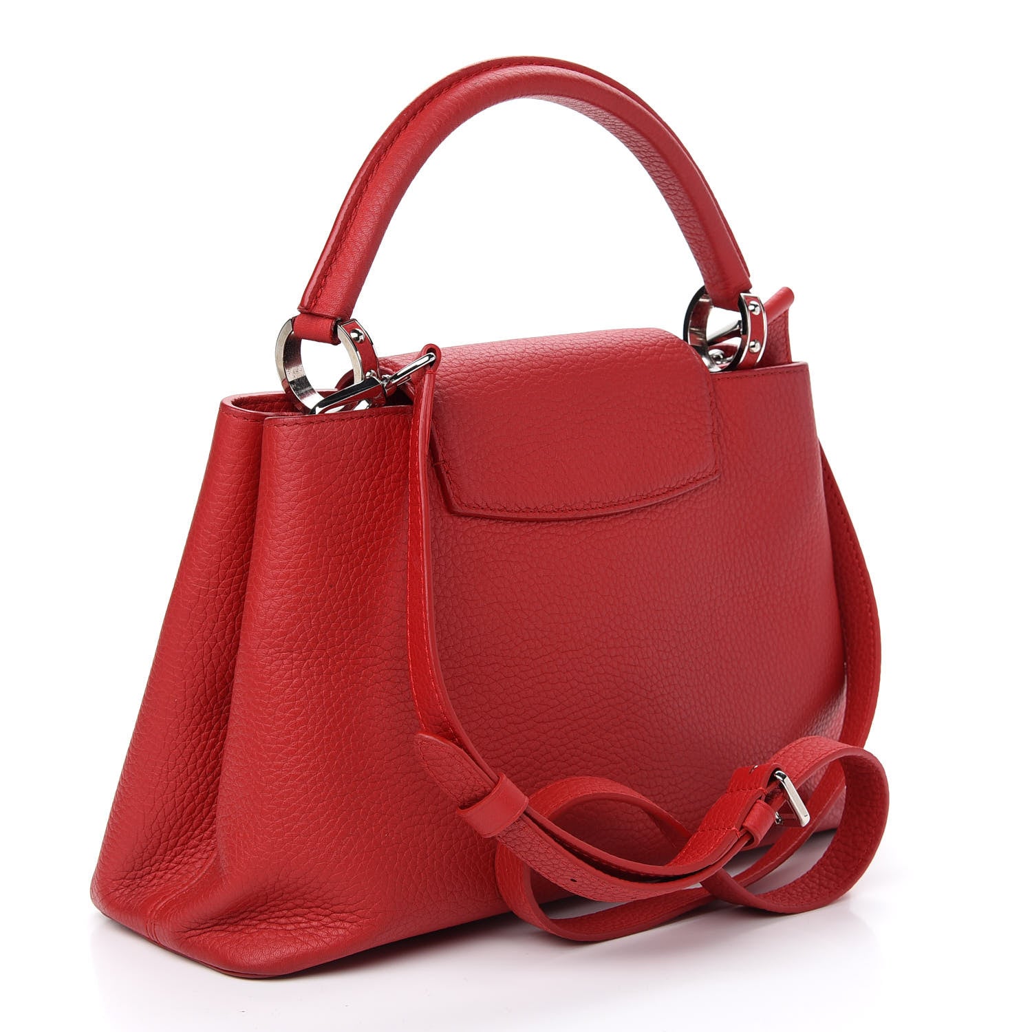 Louis Vuitton Taurillon Capucines MM Rubis 3 of 10