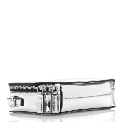 Prada Spazzolato Small Brique Crossbody Bag Argento 4 of 12