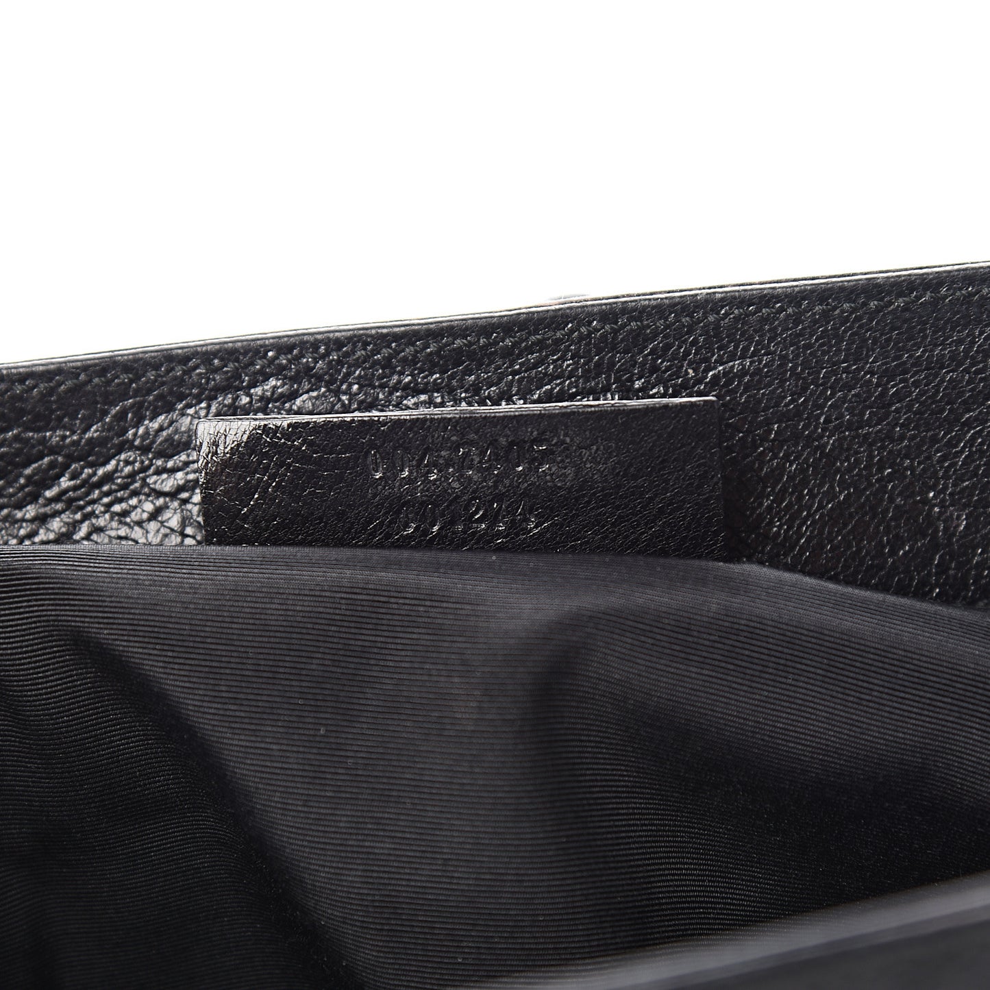 Textured Patent Fold-Over Clutch Black