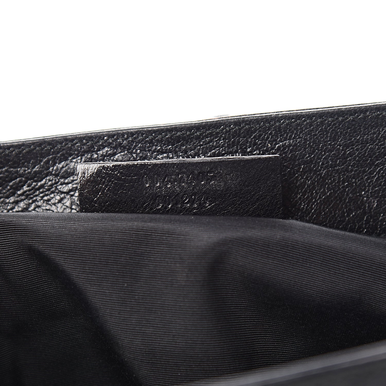 Saint Laurent Textured Patent Fold-Over Clutch Black 6 of 6