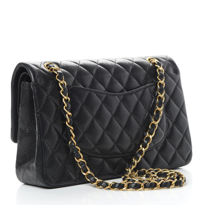 Chanel Caviar Quilted Medium Double Flap Black 3 of 14