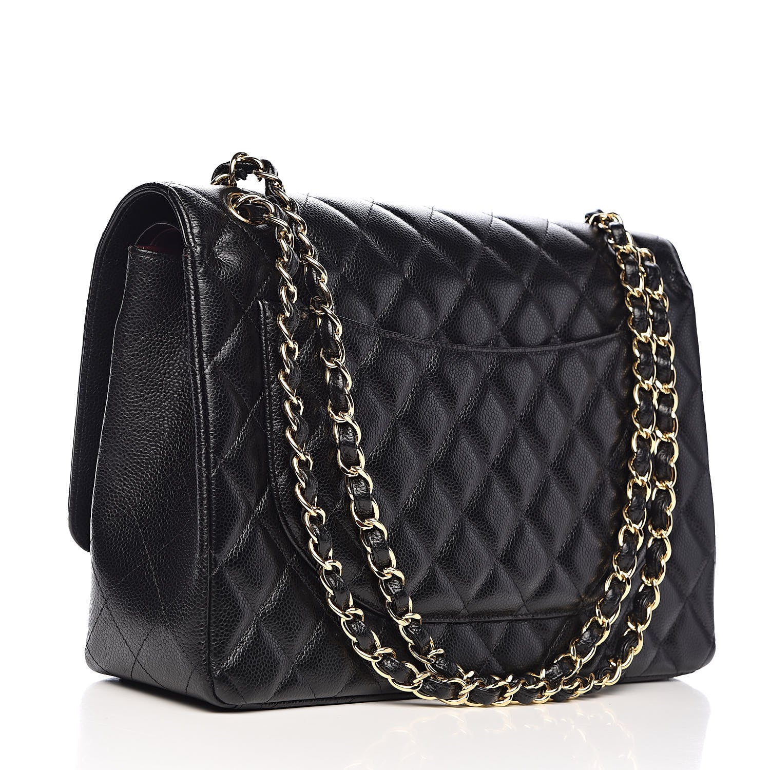 Chanel Caviar Quilted Maxi Double Flap Black 3 of 15