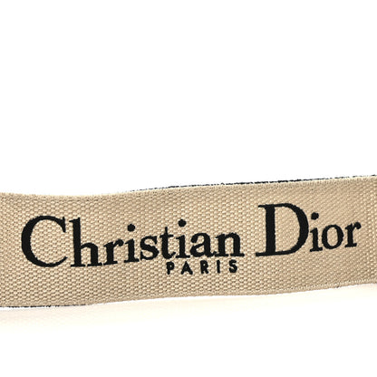 Christian Dior Canvas Embroidered Shoulder Strap Black 3 of 4
