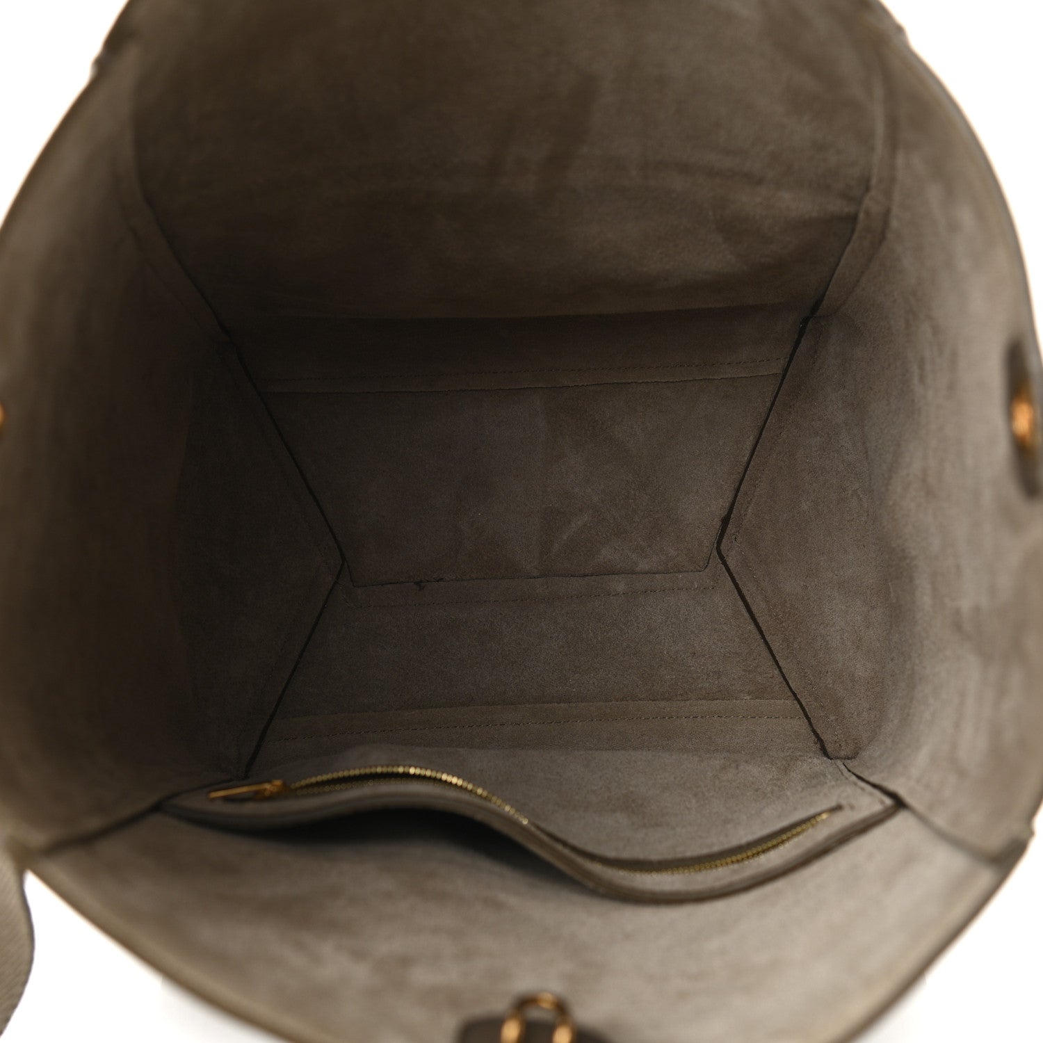 Celine Soft Grained Calfskin Sangle Bucket Bag Taupe 5 of 10