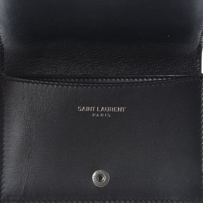 Saint Laurent Calfskin Card Case Holder Black 4 of 9