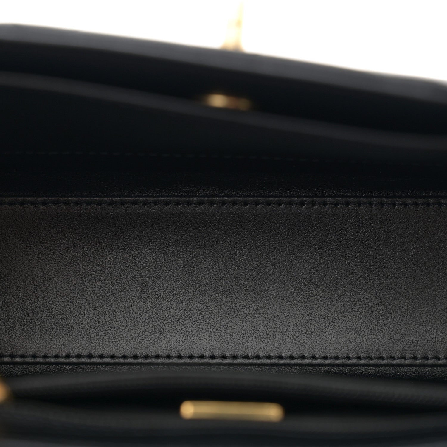 Chanel Shiny Aged Calfskin Quilted Nano Kelly Shopper Black 5 of 11