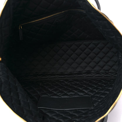 Saint Laurent Calfskin Quilted ES Giant Travel Bag Black 5 of 9
