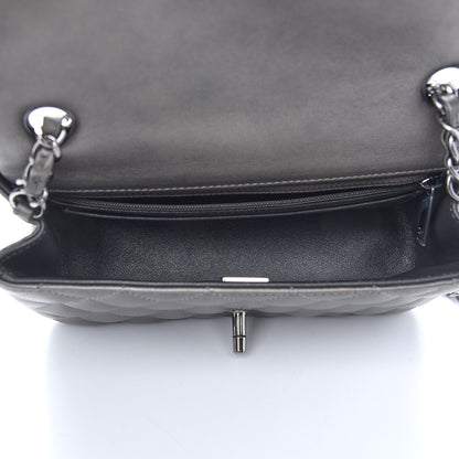 Chanel Metallic Calfskin Quilted Mini Rectangular Flap Ruthenium 4 of 8