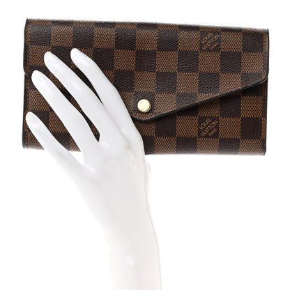 Louis Vuitton Damier Ebene Sarah Wallet NM 2 of 7