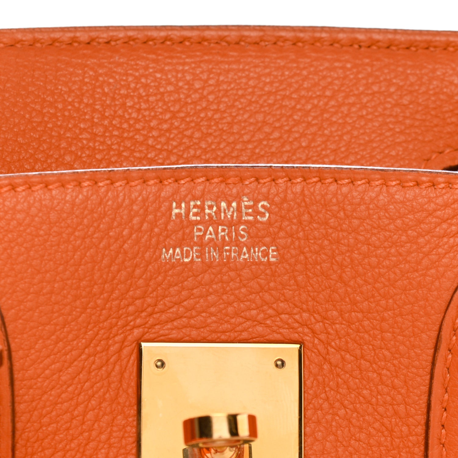 Hermes Togo Birkin 30 Orange 6 of 10