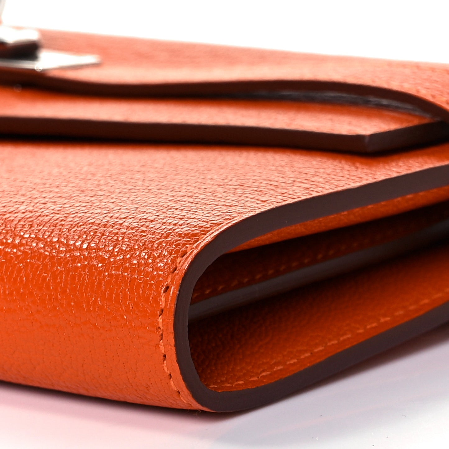 Chevre Mysore Kelly Longue Wallet Feu