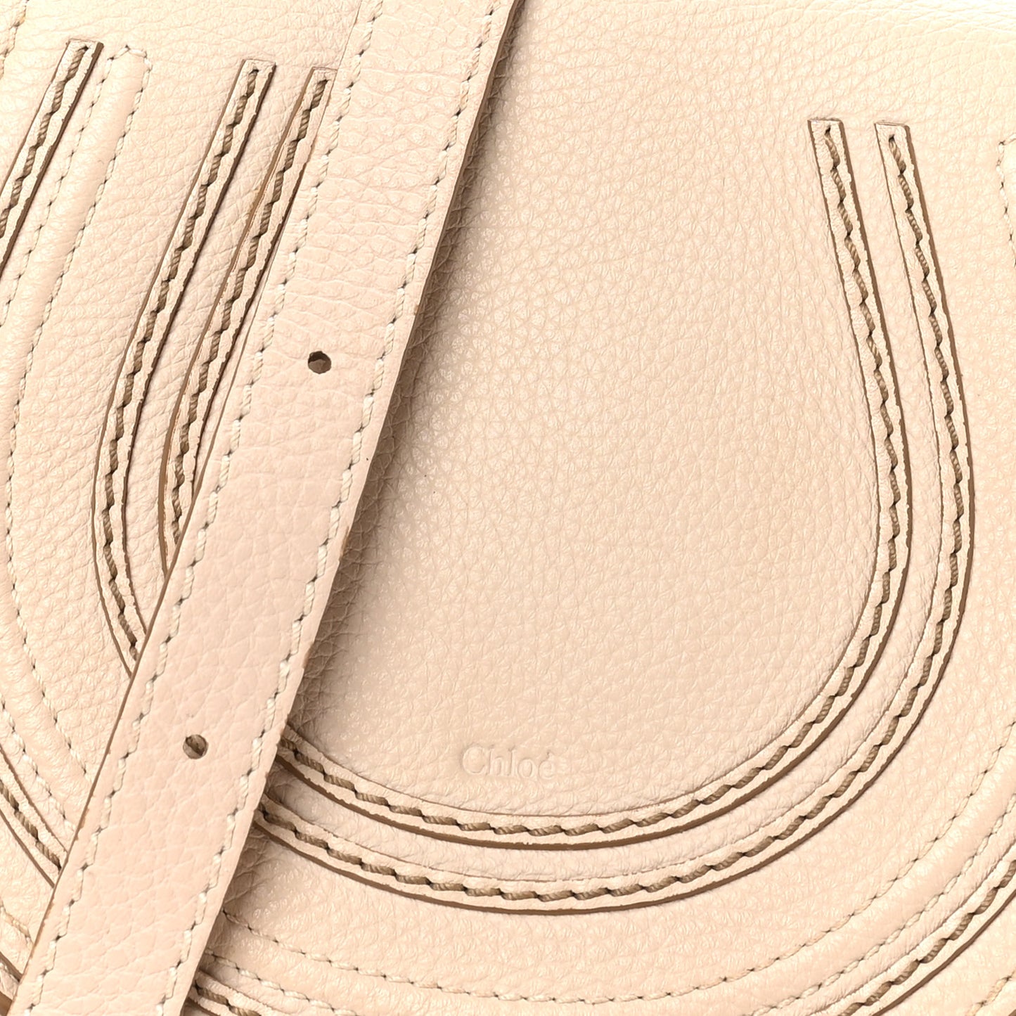 Calfskin Mini Marcie Round Crossbody Bag Root Beige
