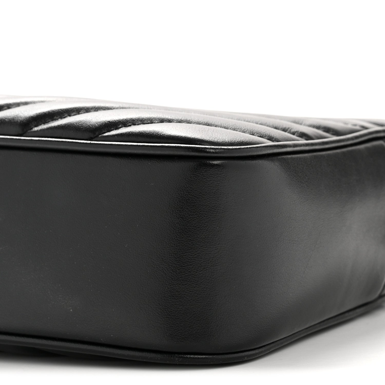 Saint Laurent Calfskin Matelasse Monogram Lou Camera Bag Black 10 of 13