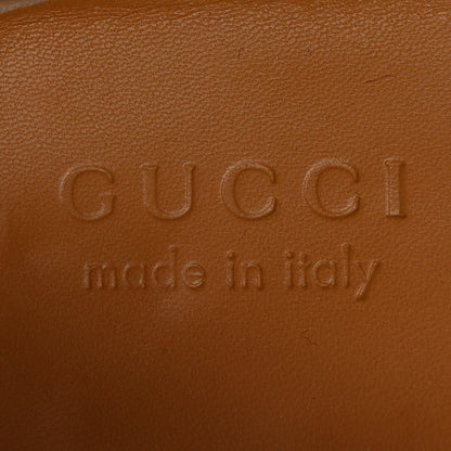 Gucci Velvet GG Monogram Goatskin Mens Horsebit Loafers 10 Brown Black 8 of 11