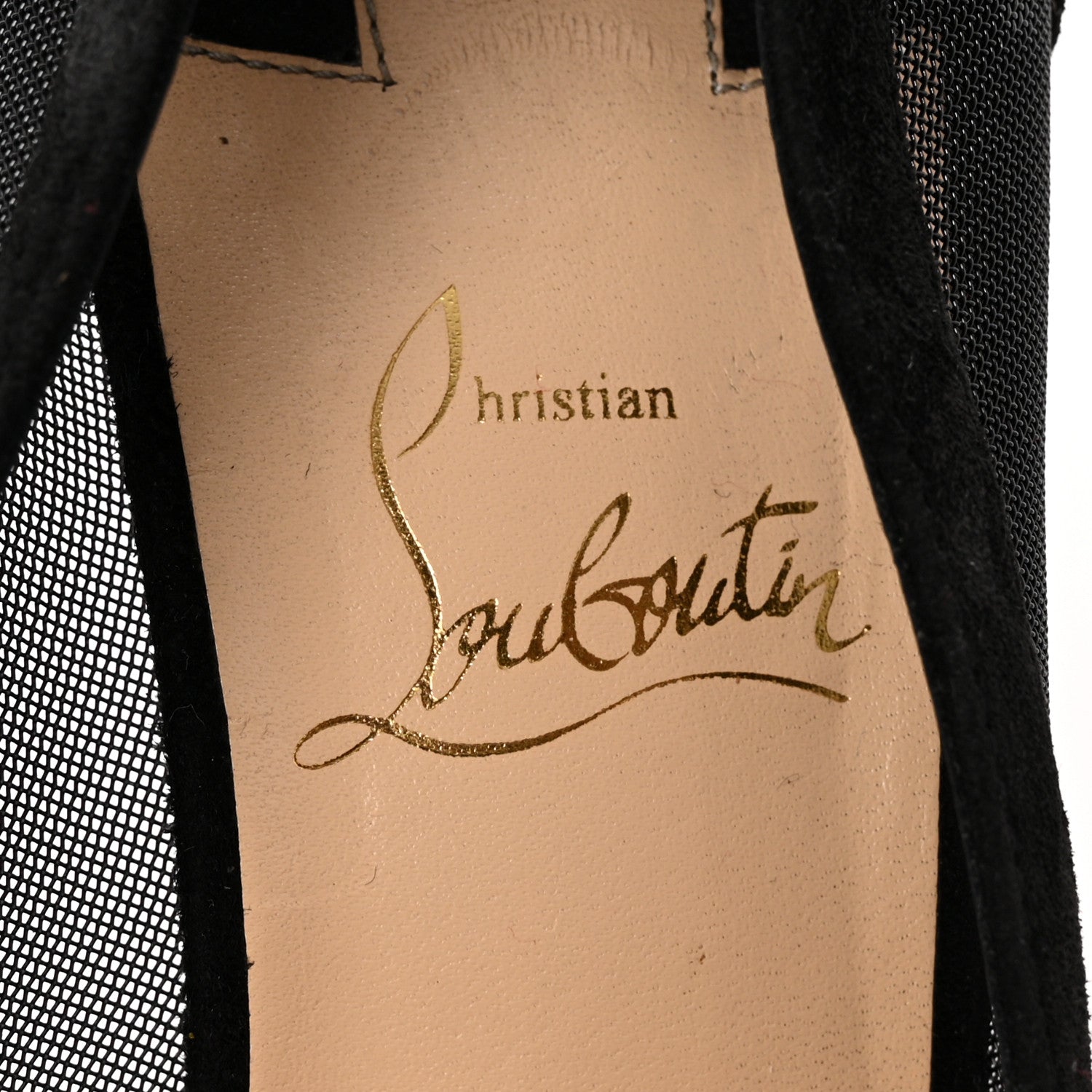 Christian Louboutin Veau Velours Rete Galativi 100 Pumps 40.5 Black 8 of 9